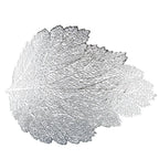 Dessous d'assiette feuille chêne argent AULICA