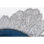 Dessous d'assiette feuille chêne argent AULICA