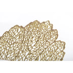 Dessous d'assiette feuille chêne doré AULICA