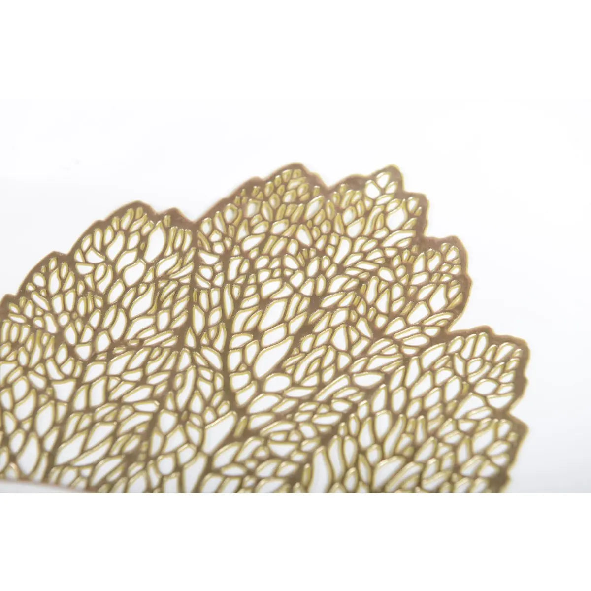 Dessous d'assiette feuille chêne doré AULICA