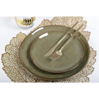 Dessous d'assiette feuille chêne doré AULICA