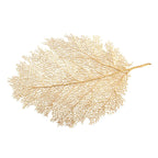 Dessous d'assiette feuille dorée AULICA