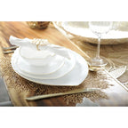 Dessous d'assiette feuille dorée AULICA