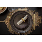 Dessous d'assiette feuille dorée AULICA