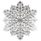 Dessous d'assiette flocon argent AULICA