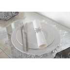 Dessous d'assiette flocon argent AULICA