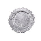 Dessous d'assiette flower argent AULICA