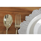 Dessous d'assiette flower argent AULICA