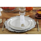 Dessous d'assiette flower argent AULICA