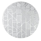 Dessous d'assiette géométrique argent AULICA