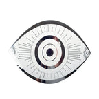 Dessous d'assiette œil en verre transparent 43x33cm AULICA