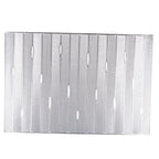 Dessous d'assiette rectangle argent AULICA