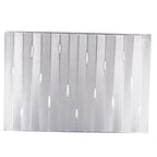 Dessous d'assiette rectangle argent AULICA