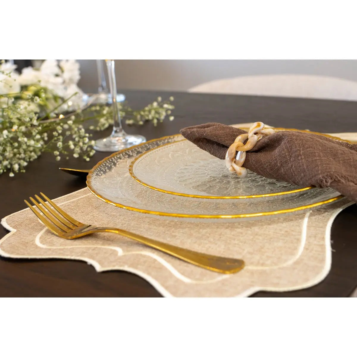 Dessous d'assiette sable AULICA