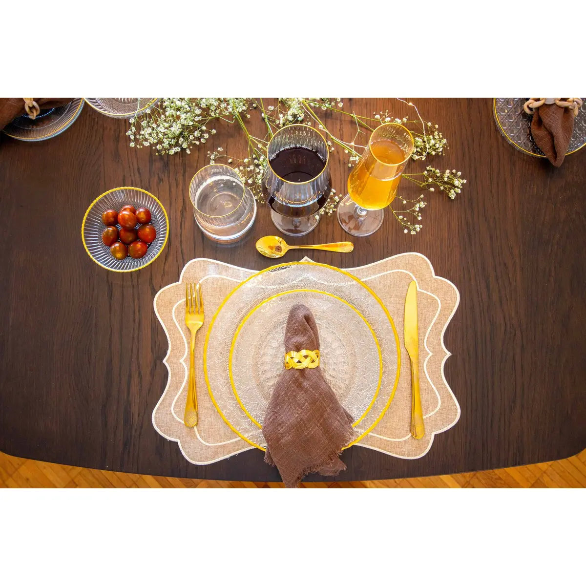 Dessous d'assiette sable AULICA