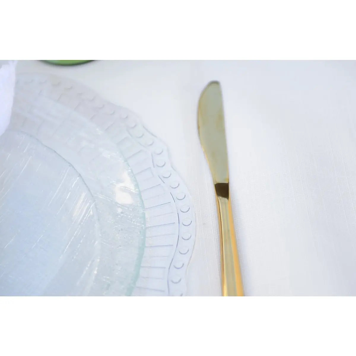 Dessous d'assiette transparent ondule AULICA
