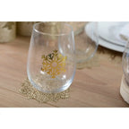 Dessous de verre flocon doré  - lot de 6 AULICA