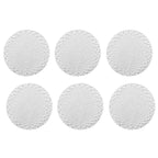 Dessous de verre rond argent - lot de  6 AULICA
