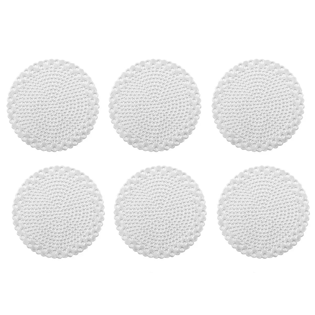 Dessous de verre rond argent - lot de  6 AULICA