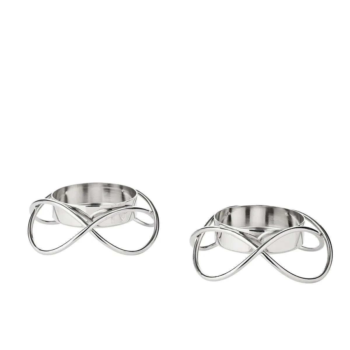 EDZARD Lot de 2 bougeoirs Bastia en argent H 3 cm EDZARD-SHOP.com