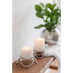 EDZARD Lot de 2 bougeoirs Bastia en argent H 3 cm EDZARD-SHOP.com