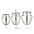 EDZARD Vase Antonia, argenté, hauteur 21 cm, diamètre 18 cm, diamètre ouverture 12 cm EDZARD-SHOP.com