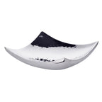 EDZARD bol bol décoratif Dallas, acier inoxydable martelé poli brillant, 19 x 19 cm EDZARD-SHOP.com