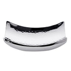 EDZARD bol bol décoratif Dallas, acier inoxydable martelé poli brillant, 19 x 19 cm EDZARD-SHOP.com