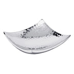 EDZARD bol bol décoratif Dallas, acier inoxydable martelé poli brillant, 19 x 19 cm EDZARD-SHOP.com