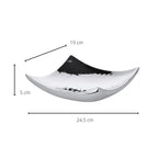 EDZARD bol bol décoratif Dallas, acier inoxydable martelé poli brillant, 19 x 19 cm EDZARD-SHOP.com