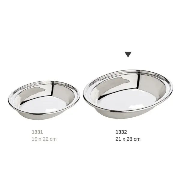 EDZARD bol bol décoratif bol de service Olympia, ovale, 21 x 28 cm, argent massif EDZARD-SHOP.com