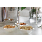 EDZARD bol triplet bol triple bol snack Perla, argent massif, diamètre 21 cm EDZARD-SHOP.com