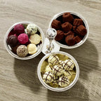 EDZARD bol triplet bol triple bol snack Perla, argent massif, diamètre 21 cm EDZARD-SHOP.com