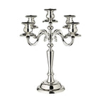 EDZARD bougeoir Regina, 5 flammes, hauteur 37 cm, noble argenté, résistant au ternissement EDZARD-SHOP.com