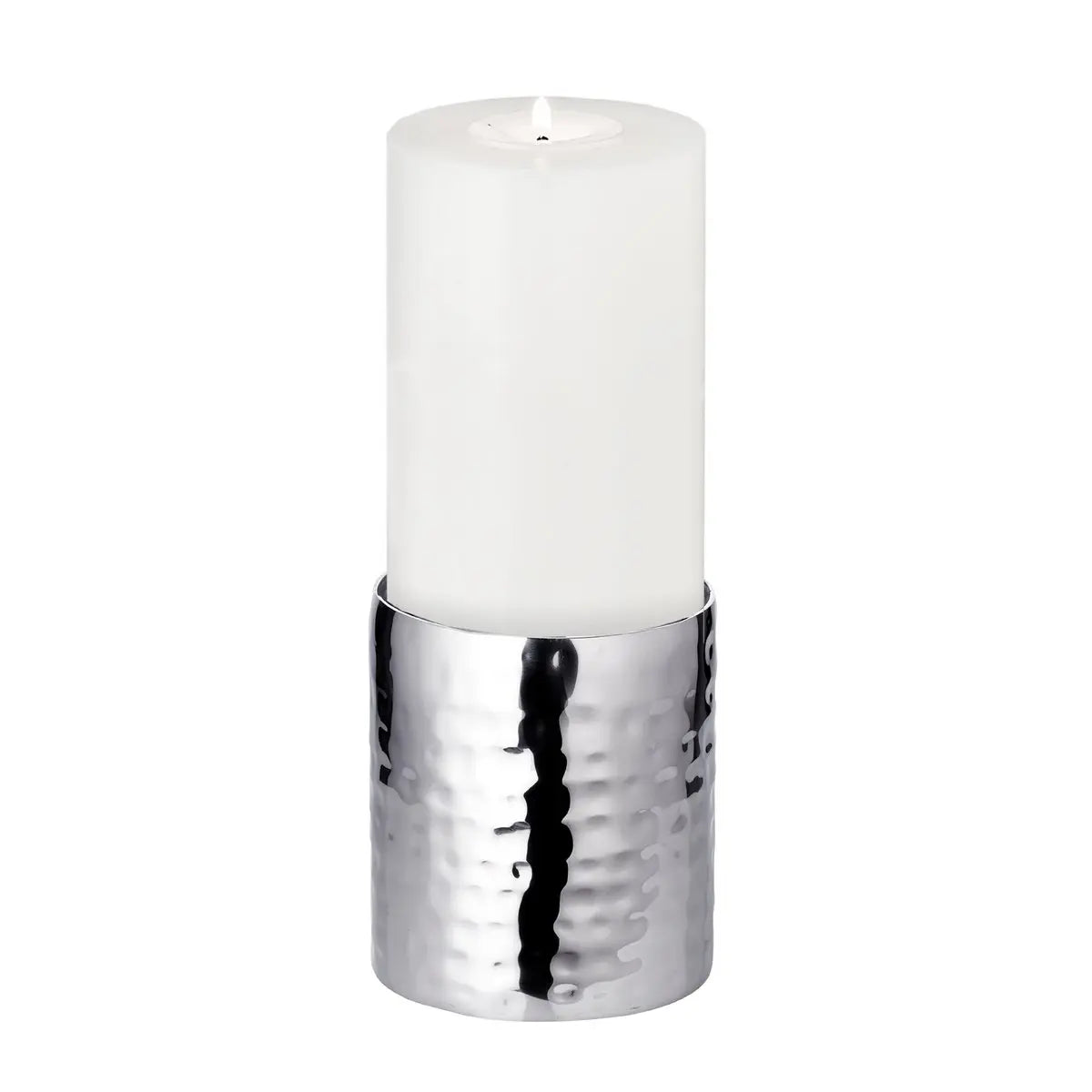 EDZARD bougeoir bougeoir Agadir, acier inoxydable poli brillant, diamètre 8,5 cm, hauteur 10 cm EDZARD-SHOP.com