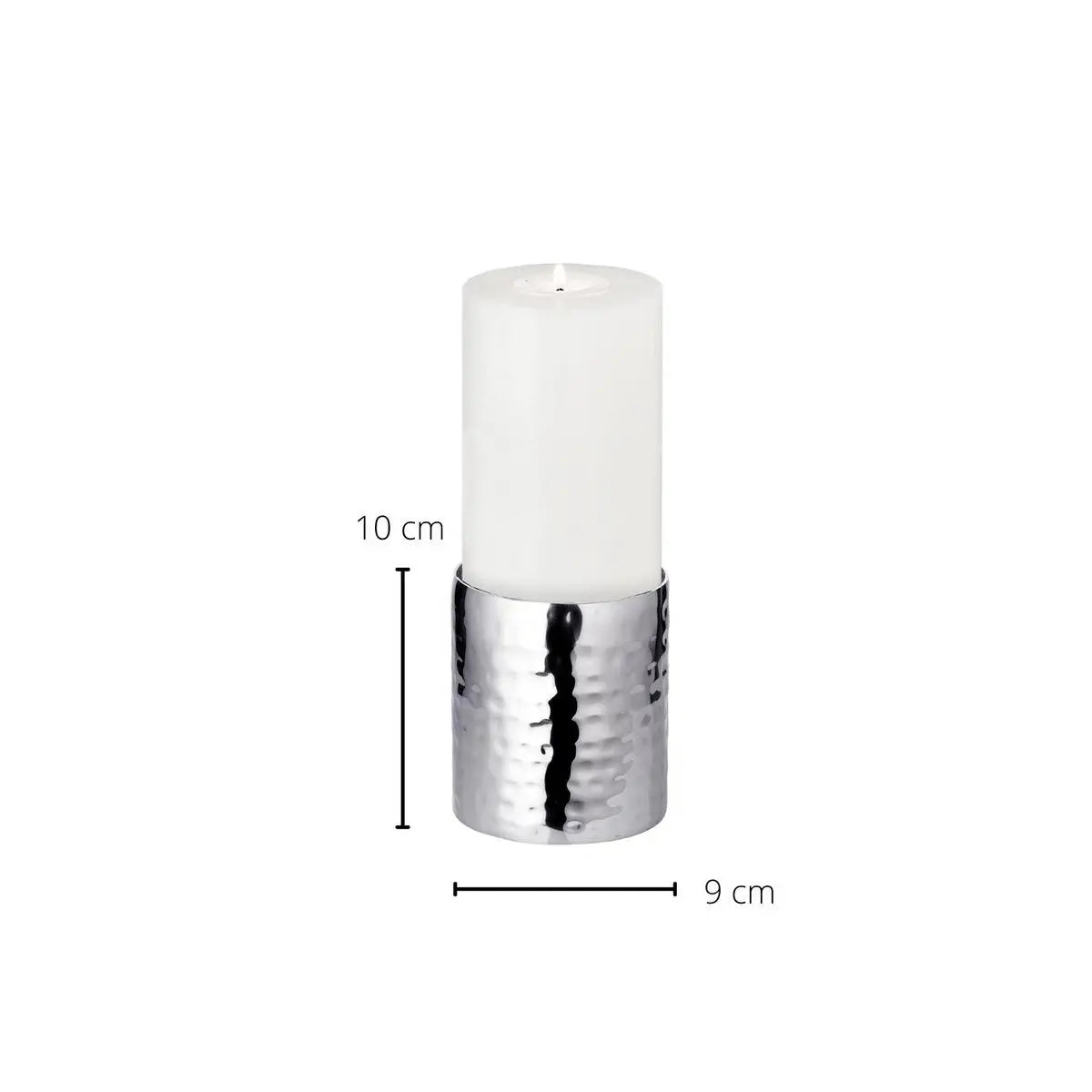 EDZARD bougeoir bougeoir Agadir, acier inoxydable poli brillant, diamètre 8,5 cm, hauteur 10 cm EDZARD-SHOP.com