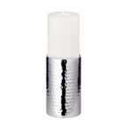 EDZARD bougeoir bougeoir Agadir, acier inoxydable poli brillant, diamètre 8,5 cm, hauteur 15 cm EDZARD-SHOP.com