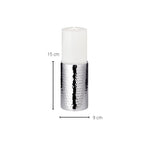 EDZARD bougeoir bougeoir Agadir, acier inoxydable poli brillant, diamètre 8,5 cm, hauteur 15 cm EDZARD-SHOP.com