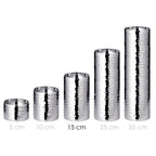 EDZARD bougeoir bougeoir Agadir, acier inoxydable poli brillant, diamètre 8,5 cm, hauteur 15 cm EDZARD-SHOP.com
