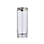 EDZARD carafe anis, verre cristal soufflé à la bouche avec bord en platine, hauteur 21 cm, ø 9 cm, capacité 0,75 litre EDZARD-SHOP.com