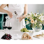 EDZARD carafe anis, verre cristal soufflé à la bouche avec bord en platine, hauteur 21 cm, ø 9 cm, capacité 0,75 litre EDZARD-SHOP.com