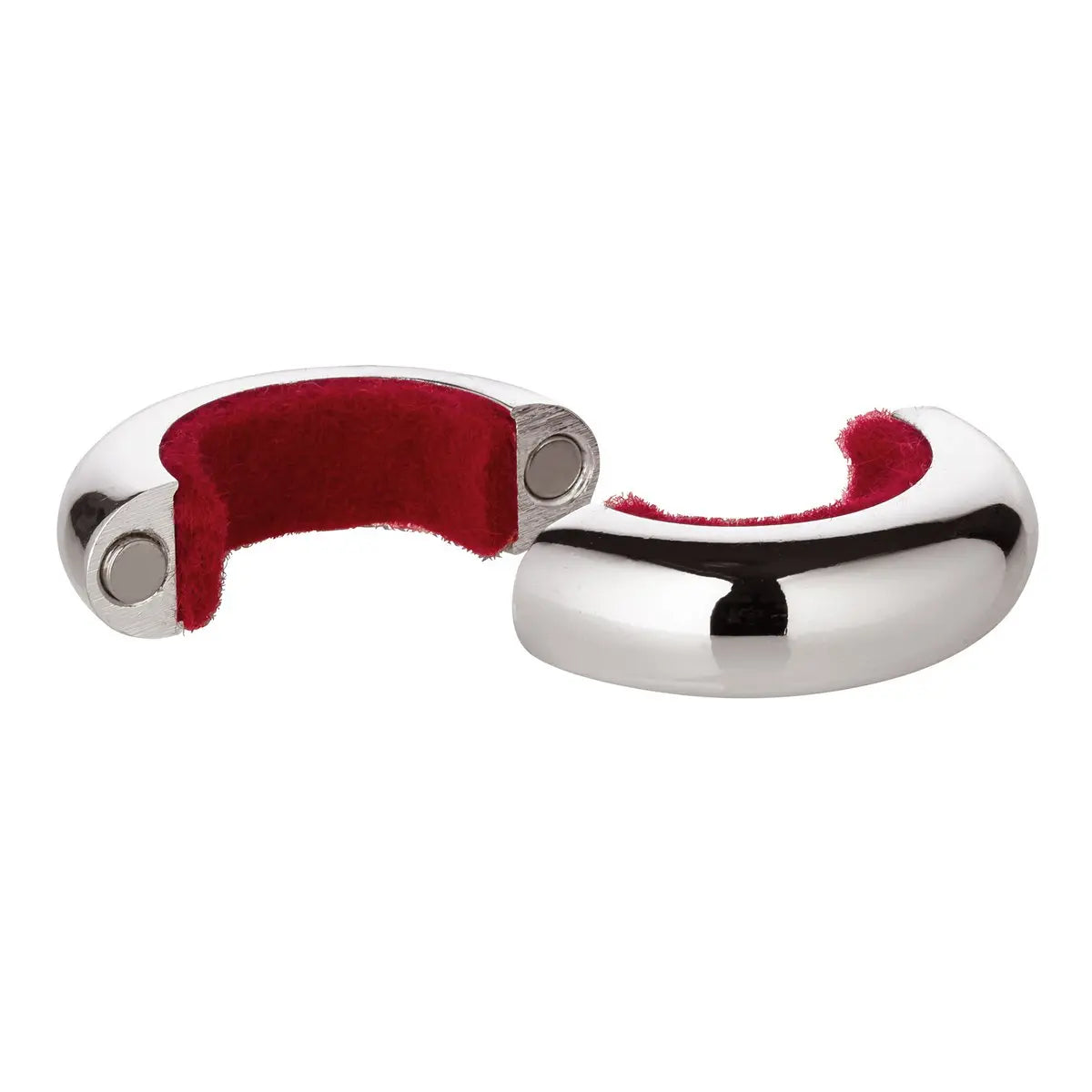 EDZARD drop catcher Magnetum, 2 moitiés avec fermoir magnétique, noble argenté, diamètre 5 cm EDZARD-SHOP.com