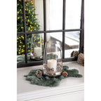 EDZARD lanterne bougie verre Bora, verre et céramique, hauteur 28 cm EDZARD-SHOP.com