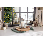 EDZARD lanterne bougie verre Bora, verre et céramique, hauteur 28 cm EDZARD-SHOP.com