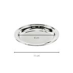 EDZARD lot de 2 dessous de verre Astoria en verre argenté élégant et anti-ternissement diamètre 11 cm EDZARD-SHOP.com