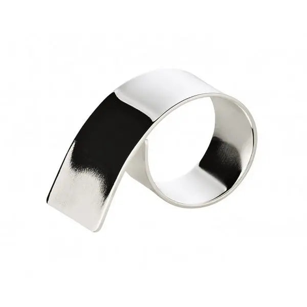 EDZARD lot de 2 ronds de serviette volute, argenté, résistant au ternissement, longueur 6 cm, diamètre 4 cm EDZARD-SHOP.com