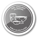 EDZARD lot de 2 ronds de serviette volute, argenté, résistant au ternissement, longueur 6 cm, diamètre 4 cm EDZARD-SHOP.com