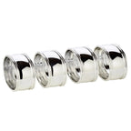 EDZARD lot de 4 anneaux de table fil, noble argenté, résistant au ternissement, longueur 6 cm EDZARD-SHOP.com