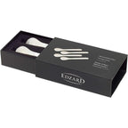 EDZARD lot de 4 cuillères en nacre cuillères à caviar cuillères à œufs, coins arrondis, longueur 11 cm EDZARD-SHOP.com