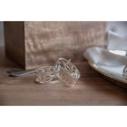 EDZARD lot de 4 ronds de serviette Vita, argenté, résistant au ternissement, longueur 5 cm EDZARD-SHOP.com